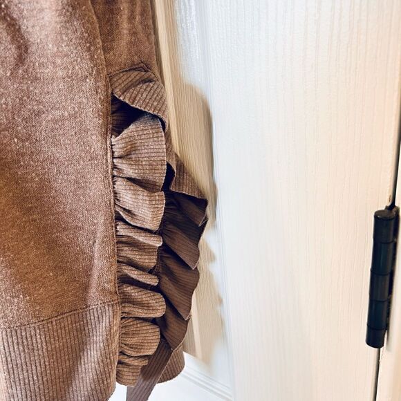 Zara Ruffle Side Slits Basic Collection Soft Lightweight Sweater! ❤️ - Picture 5 of 6